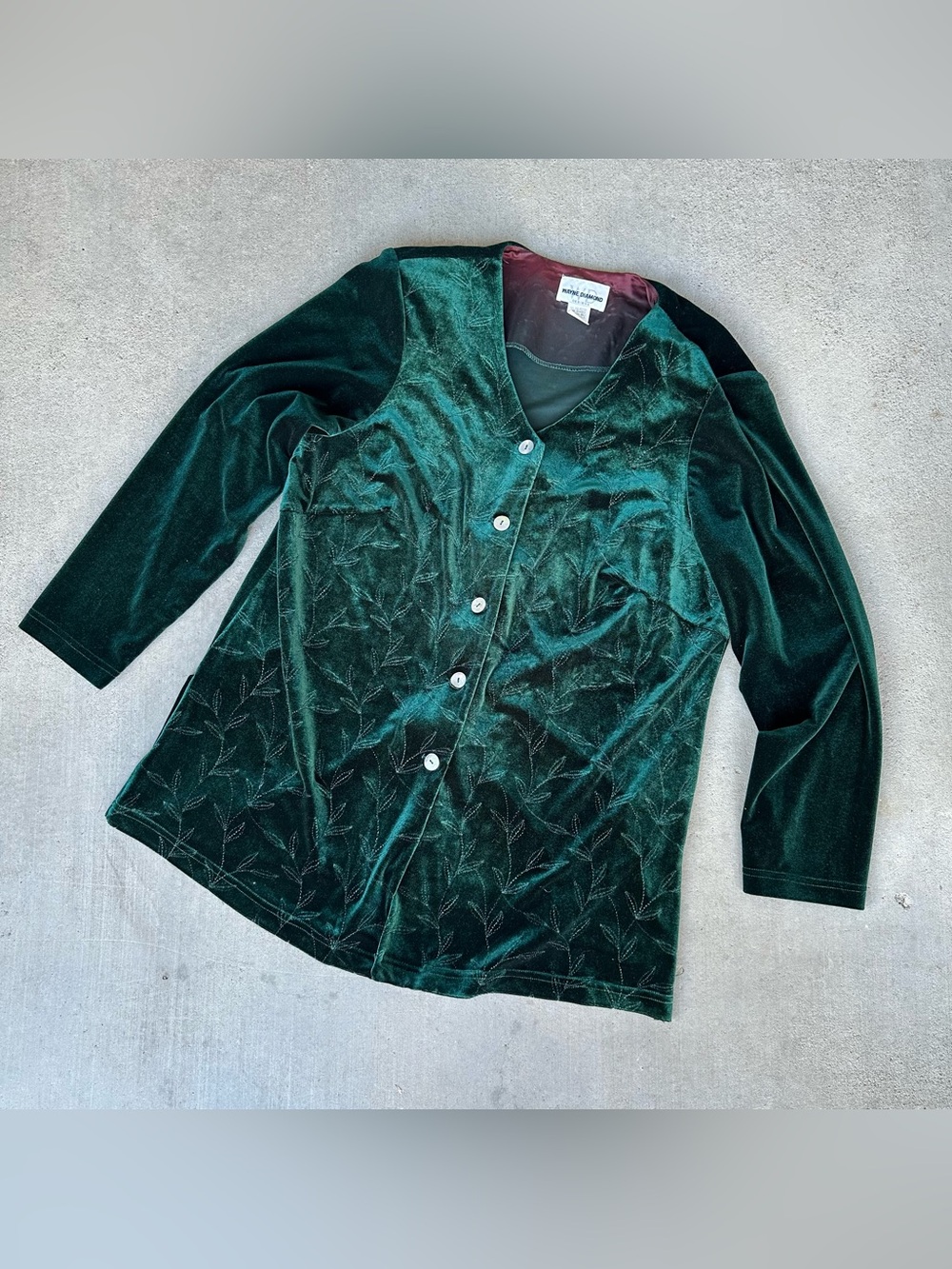 Vintage 1990s Wayne Diamond Velvet
Evening Jacket